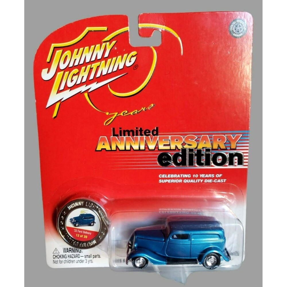 2004 Johnny Lightning '33 FORD DELIVERY  Blue Real Wheels Serie 10 Years Ltd Ed.